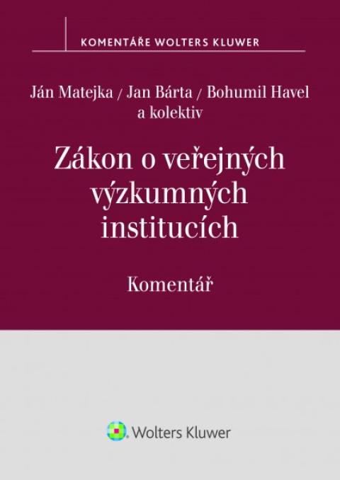 Zákon o veřejných výzkumných institucích (č. 341/2005 Sb.) - komentář