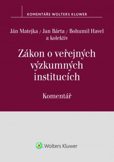 Zákon o veřejných výzkumných institucích (č. 341/2005 Sb.) - komentář