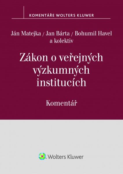 Zákon o veřejných výzkumných institucích (č. 341/2005 Sb.) - komentář