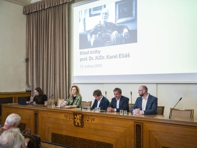 Křest knih Pocta Karlu Eliášovi k 70. narozeninám a Svobodná vůle Karla Eliáše