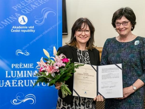 JUDr. Hana Müllerová, Ph.D., laureátkou prémie Lumina quaeruntur s tématem právní ochrany klimatu