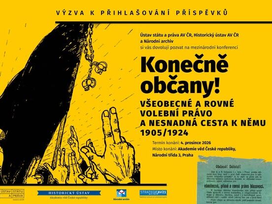Konečně občany! Všeobecné a rovné volební právo a nesnadná cesta k němu 1905/1924