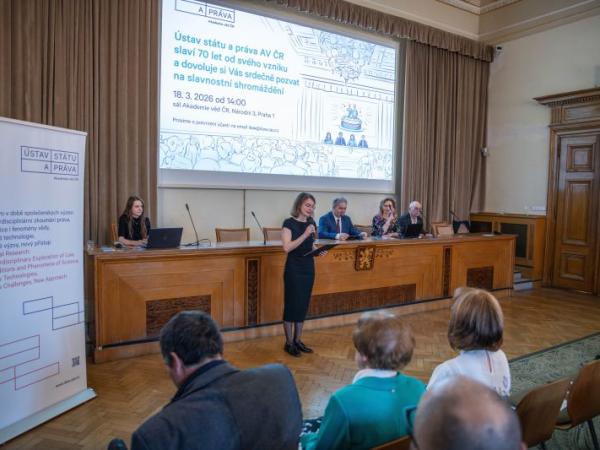 The Institute of State and Law of the Czech Academy of Sciences celebrated its 70th anniversary
