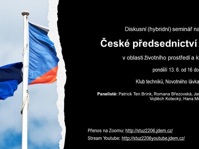Expert seminar on the Czech EU Presidency in the field of climate