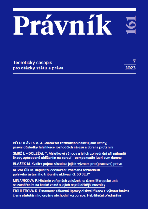 The success of the journal Právník